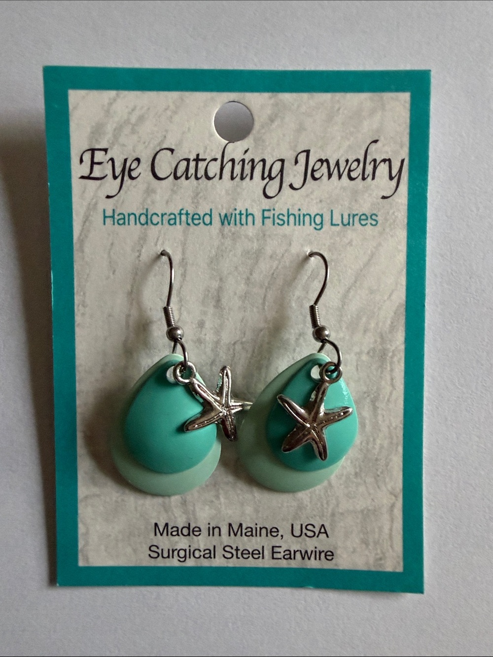 Turquoise Starfish Drop Earrings